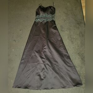 Elegant Brown Evening Gown